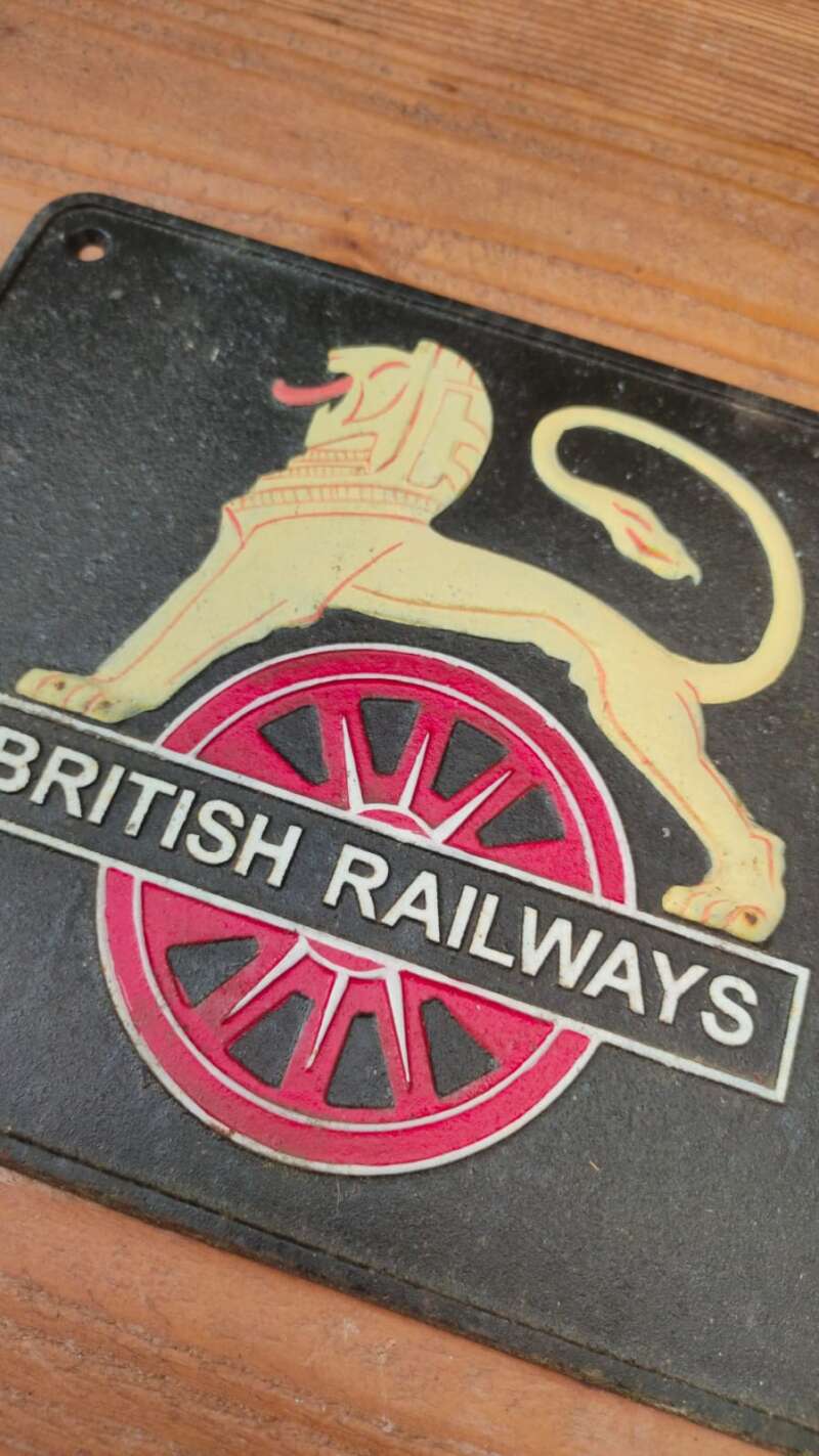 Authentieke ijzeren plaat British Railways